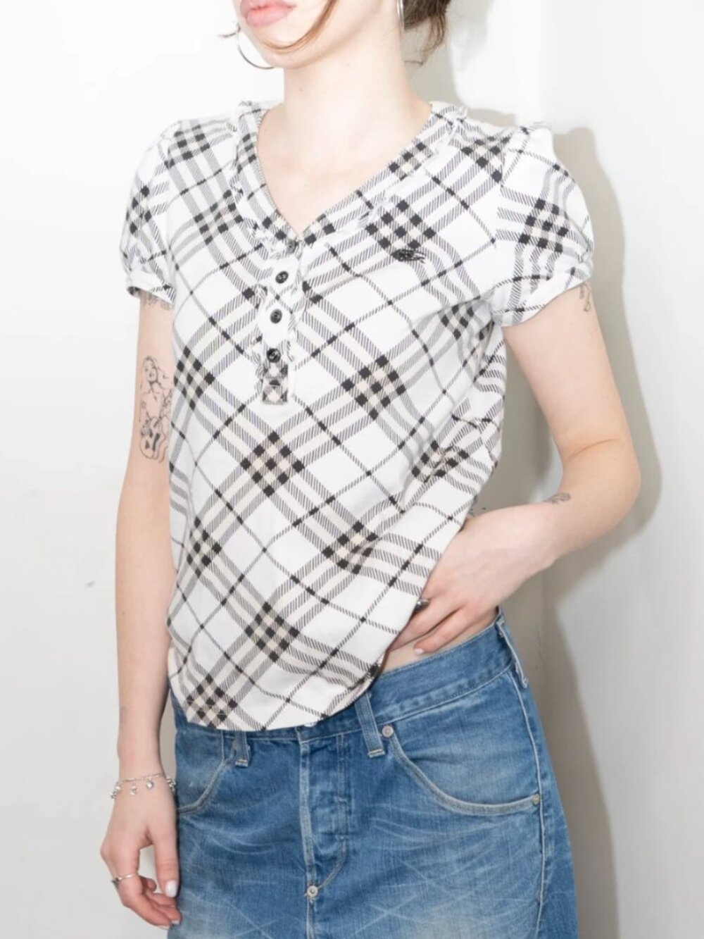 Burberry Check Baby Tee